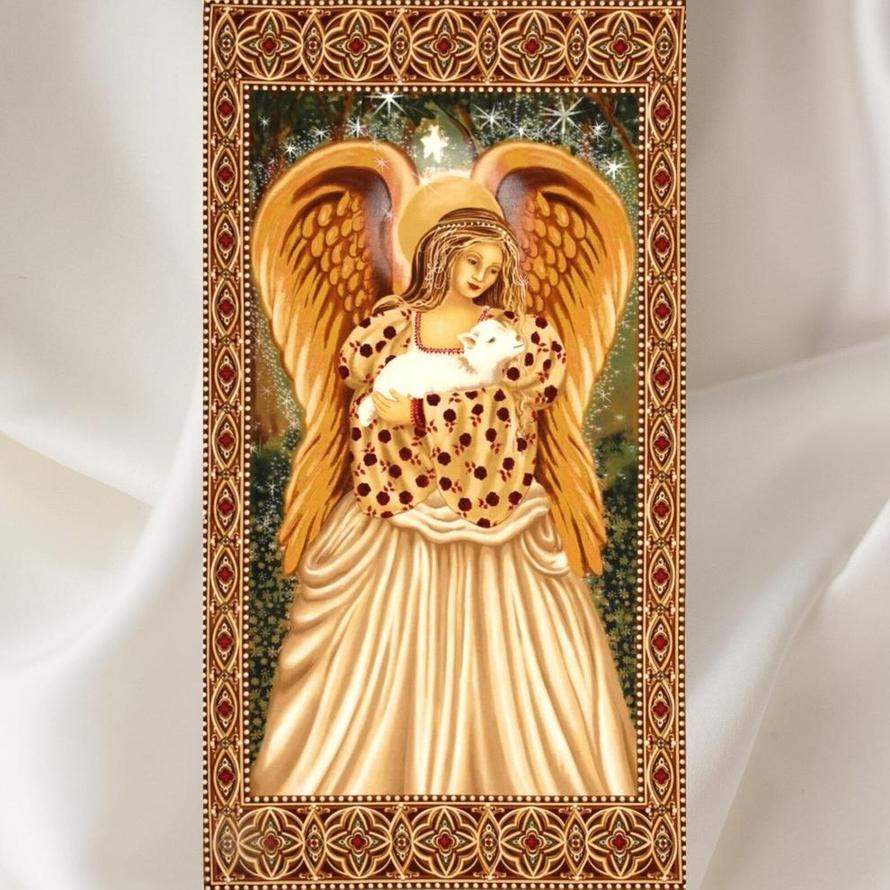 Golden Angel Fabric Panel D#CX4648