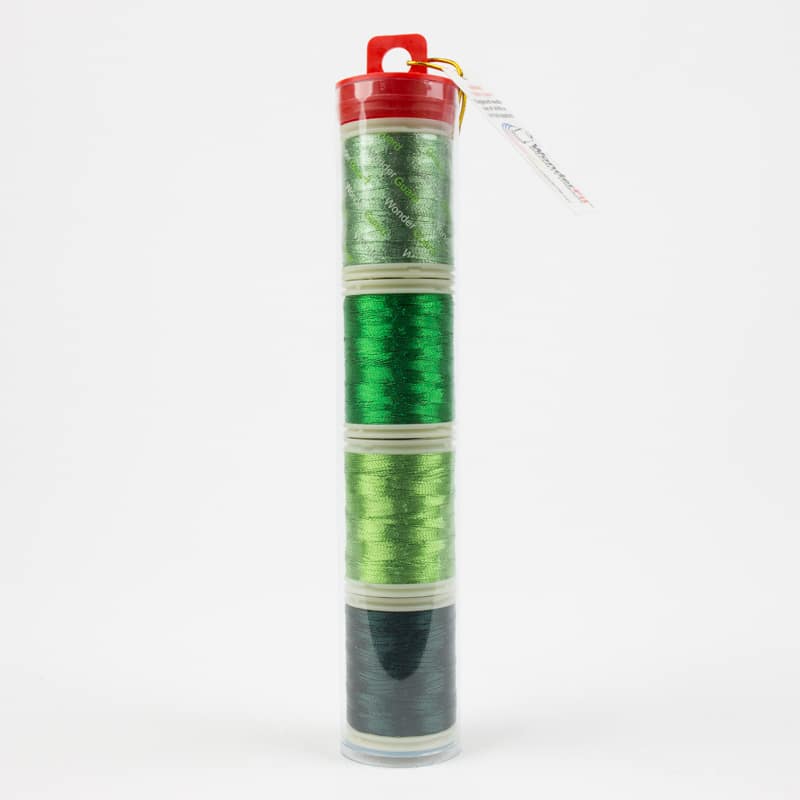 WonderFil Metallic Tubes – Spotlite 40Wt – 4 Mini Spools