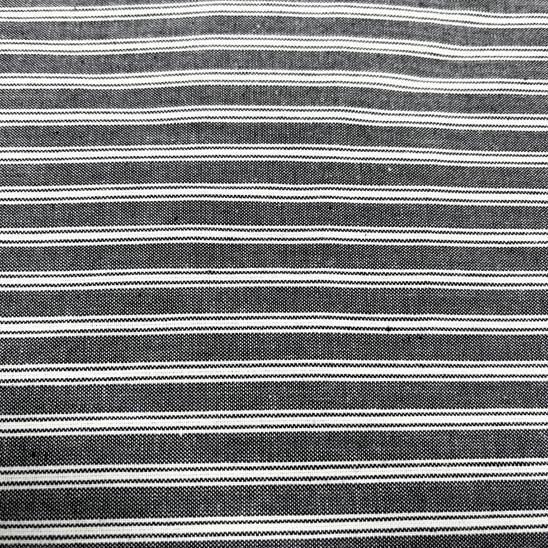 Grey/White 100% Cotton Fabric WOF 110cm-  112cm