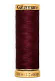 Gutermann 100% Cotton Thread #3022, 100m Spool