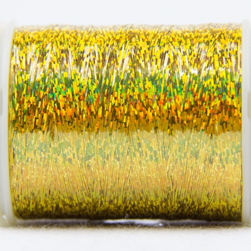 Thread - Hologram Slitted Metallic - HC8155 - Gold - 300m/328yd