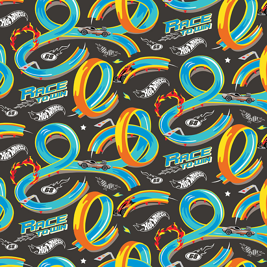 HOT WHEELS MADE TO RACE C15302- CHARCOAL