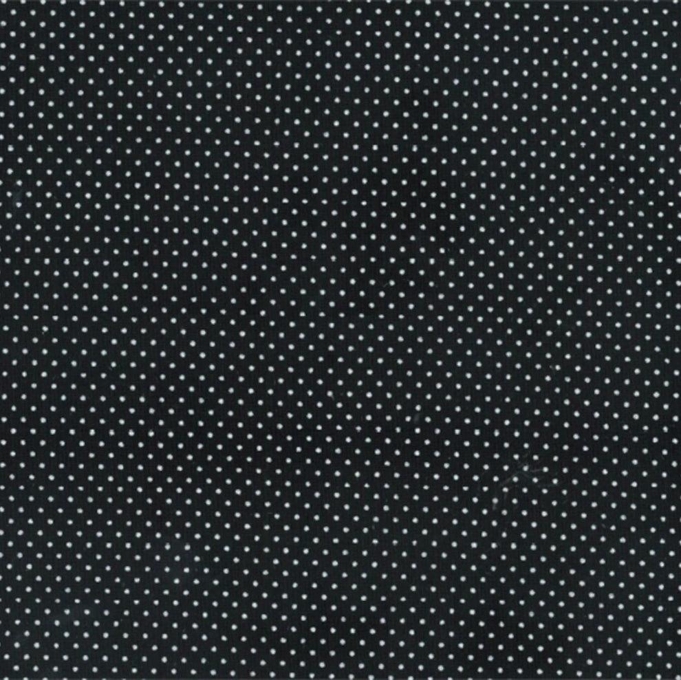 Handiworks Fabrics PB 10319s Tiny Black & White Dots WOF 110-112cm