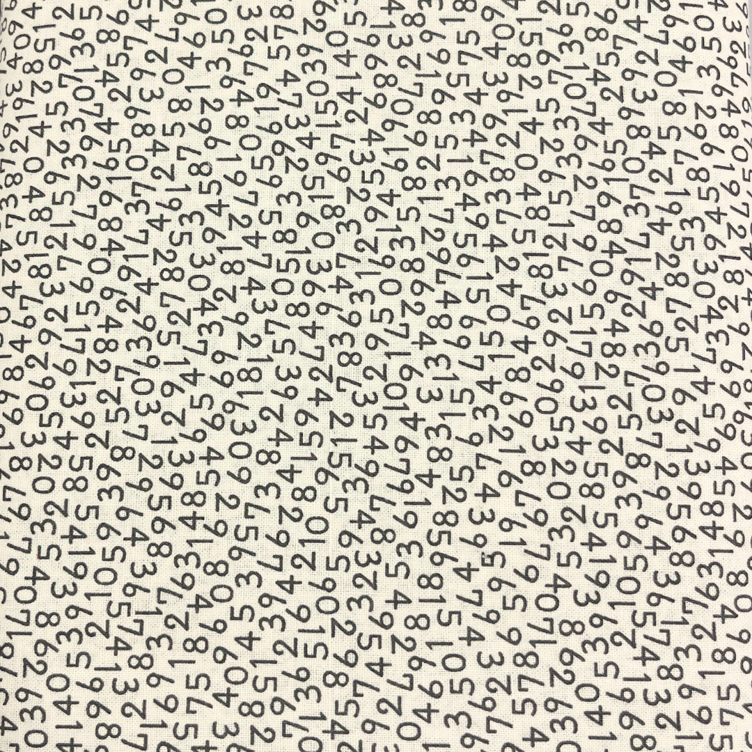 Handwork Alphabet Cream 100% Cotton Fabric WOF 110cm-112cm