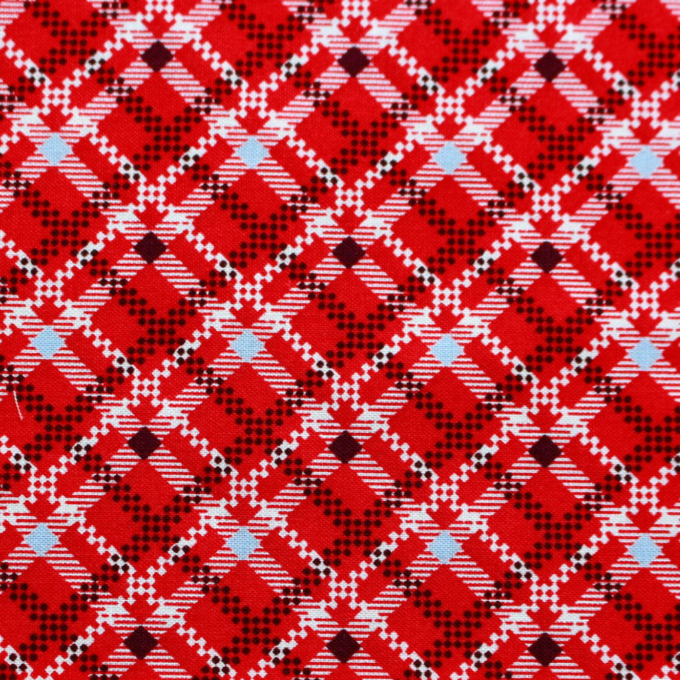 Happy Message 30's HM10554 Red 100%Cotton WOF 110cn -  112cm