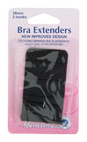 Hemline Bra Extenders Black, 38mm / 2 Hooks.