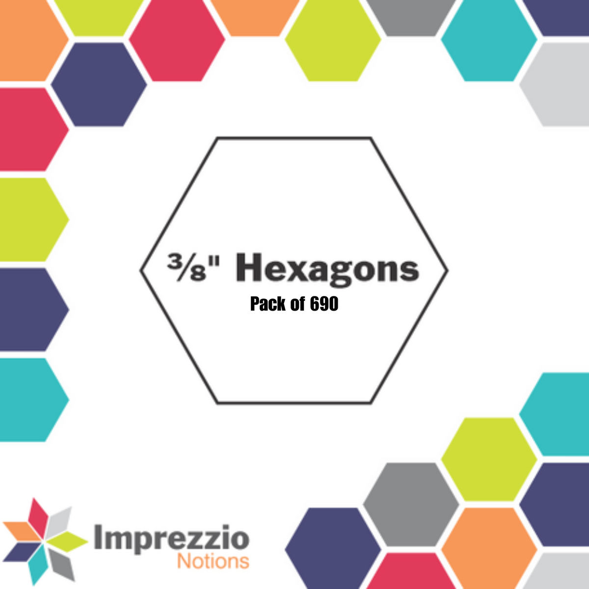 ⅜" Hexagon Papers - Pack of 690