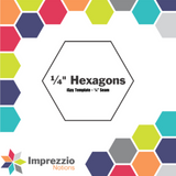 ¼" Hexagon iSpy Template - ¼" Seam