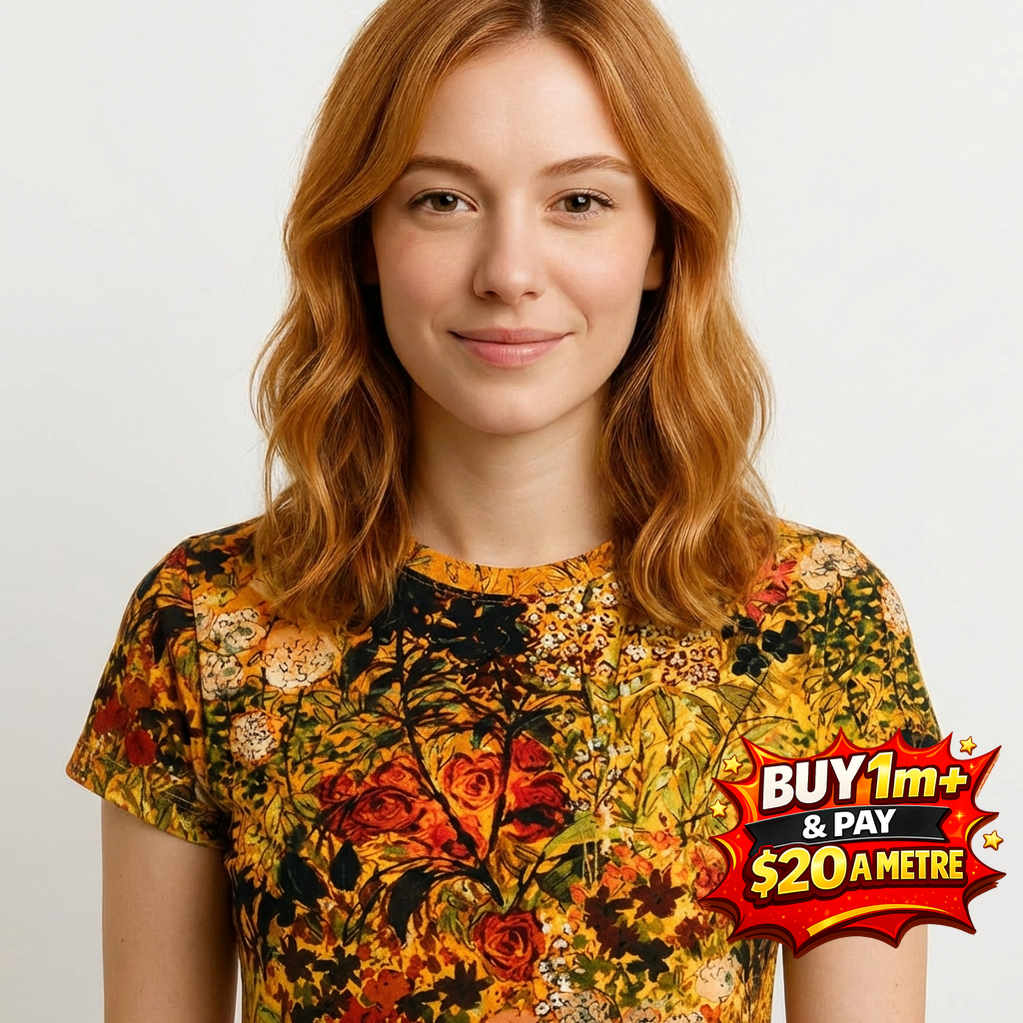 SUNLIT GARDEN - RK23118-135 - 100% COTTON