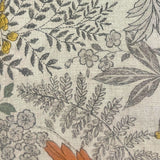 Hokkah Cotton Linen Print Fabric - 45% Cotton 55% Linen - 130gsm Rust