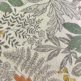 Hokkah Cotton Linen Print Fabric - 45% Cotton 55% Linen - 130gsm Rust