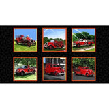 Hook & Ladder Fire Truck Fabric