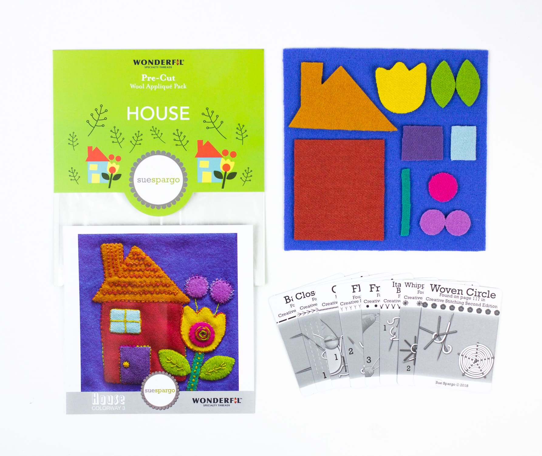 Sue Spargo Pre-Cut Wool Kits