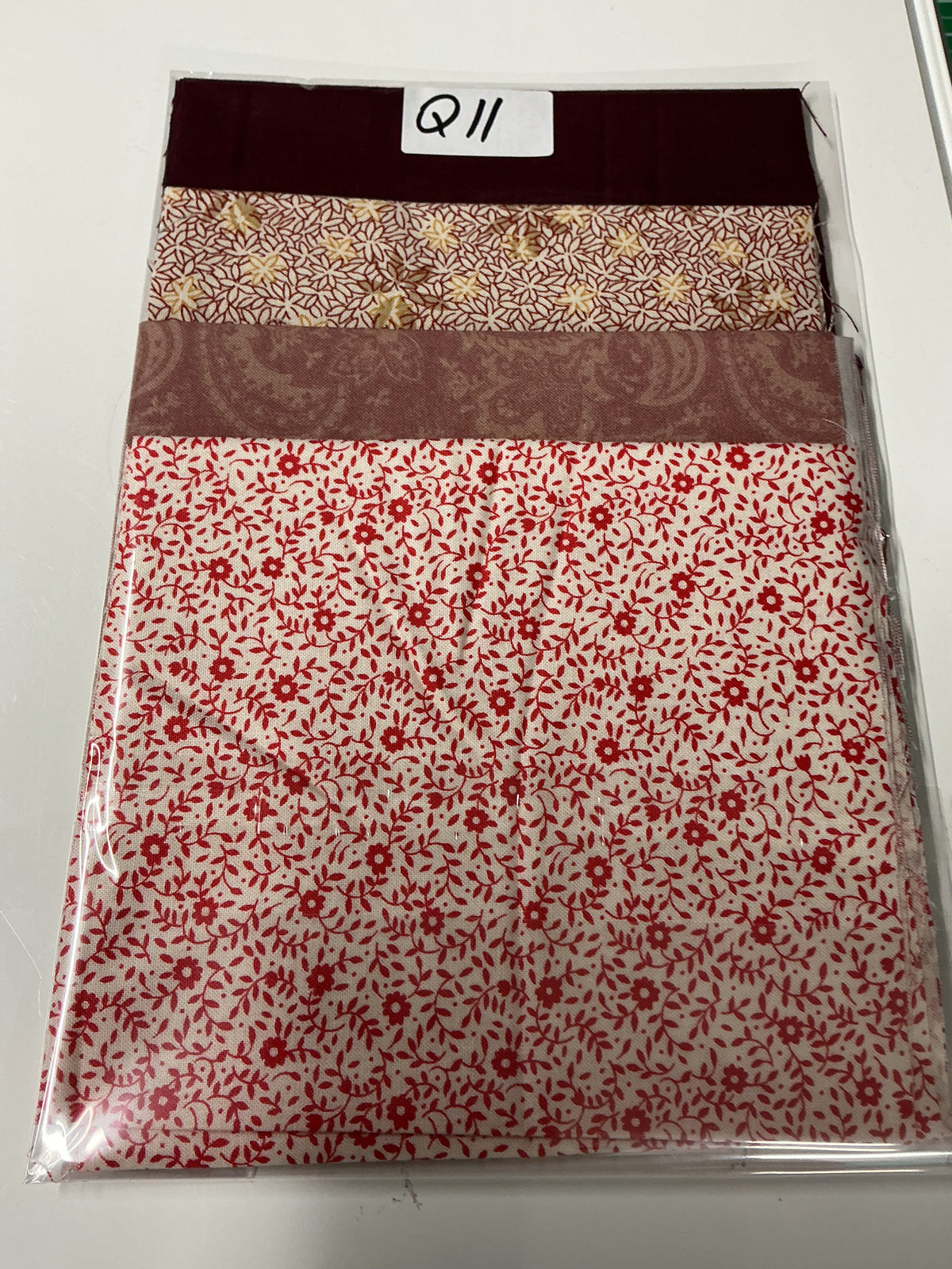 Mixed Fabric Pack 15cm WOF 100% Cotton Fabric