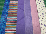Mixed Fabric Pack 10cm WOF 100% Cotton Fabric )