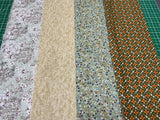 Mixed Fabric Pack 15cm WOF 100% Cotton Fabric )