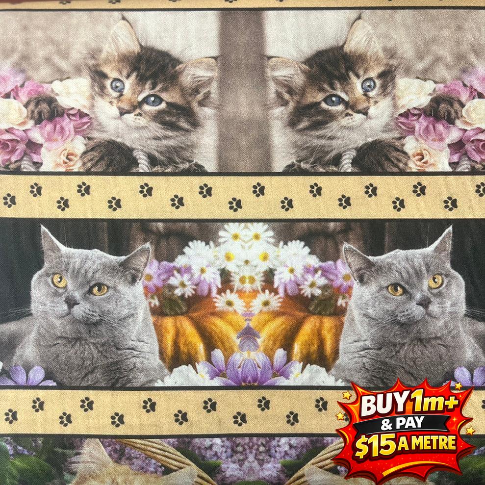 100% Cotton Fabric WOF 110cm-  112cm