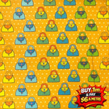 100% Cotton Fabric WOF 110cm-  112cm FINAL CLEARANCE 1 METRE FOR ONLY $6