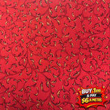 100% Cotton Fabric WOF 110cm-  112cm FINAL CLEARANCE 1 METRE FOR ONLY $ 6