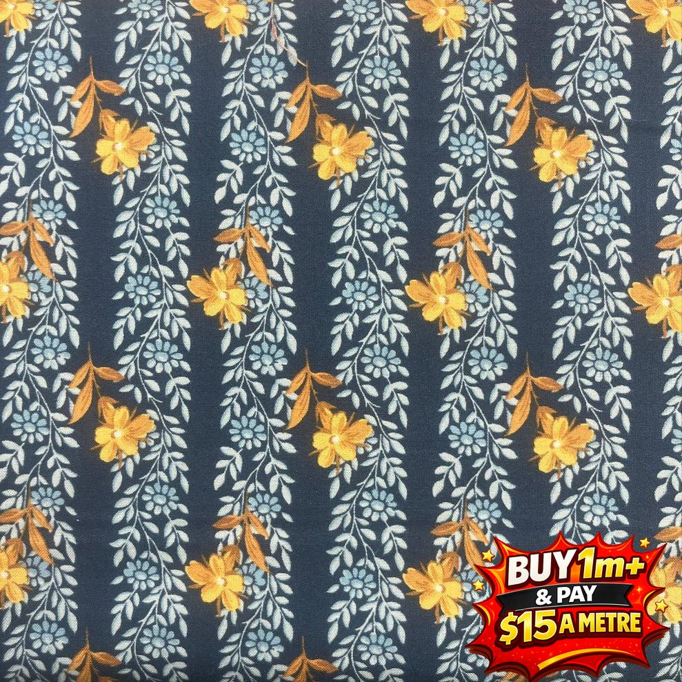 100% Cotton Fabric WOF 110cm-  112cm