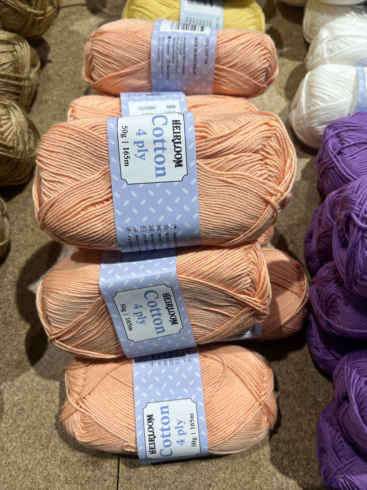 Heirloom Cotton 4 Ply 50 gram Wool 6648