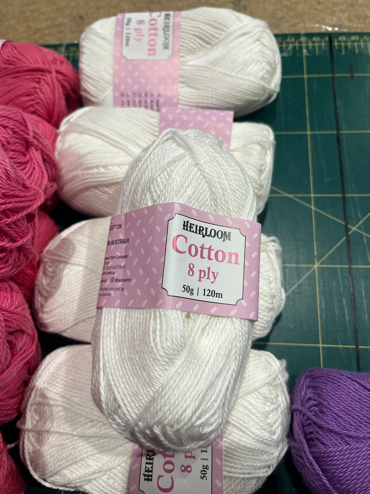 Heirloom Cotton 8 ply 50 gram Wool 6607