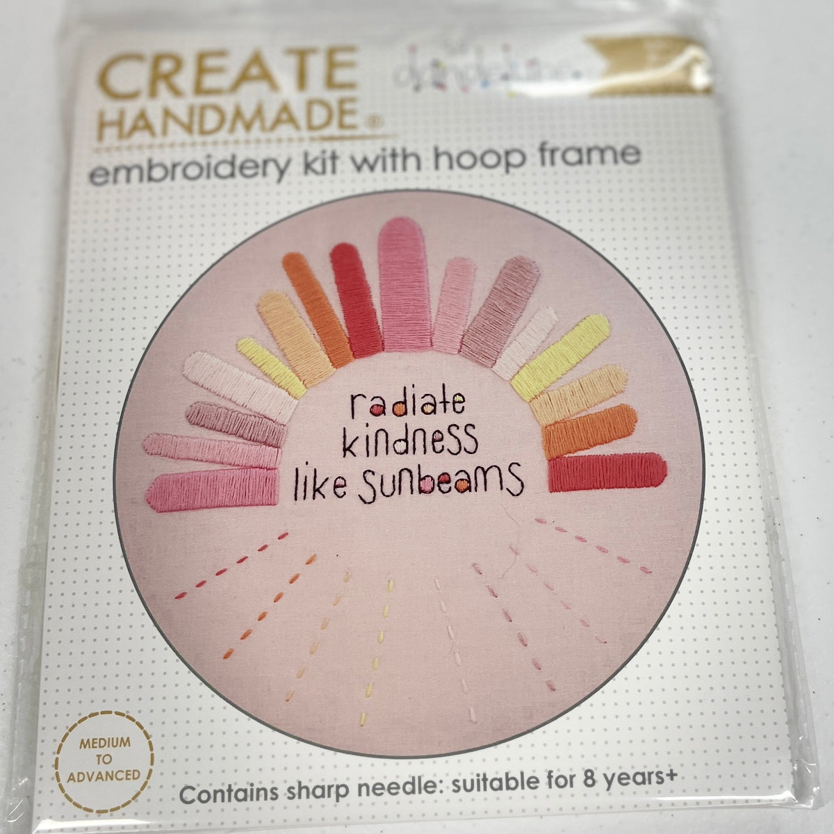 Create Handmade Embroidery Kindness Hand Stitching with Hoop