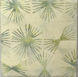 Patterned paper on a white sheet with a wooden surface underneath