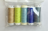 5 Pack Mettler Thread – 100 Metres Per Spool Polyester