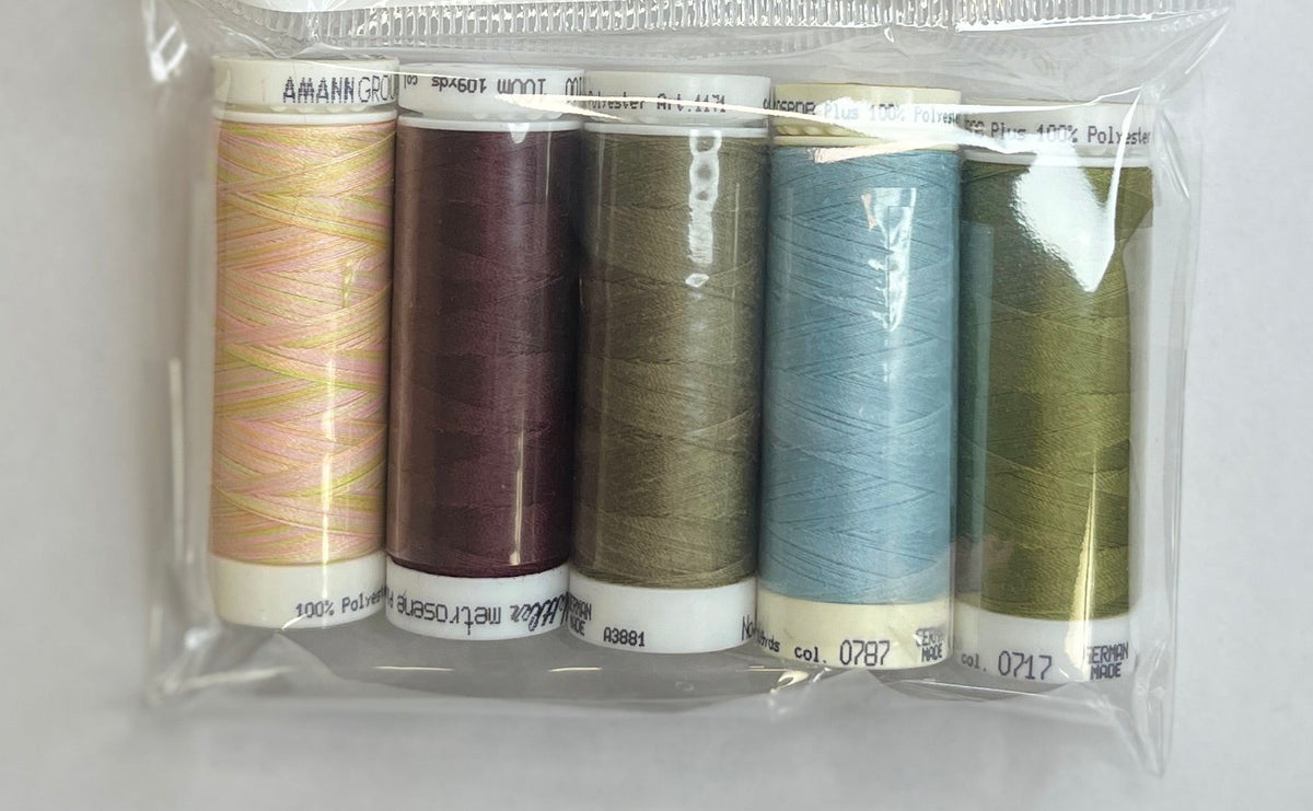 5 Pack Mettler Thread – 100 Metres Per Spool Polyester