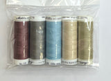 5 Pack Mettler Thread – 100 Metres Per Spool Polyester