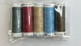 5 Pack Mettler Thread – 100 Metres Per Spool Polyester