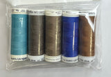 5 Pack Mettler Thread – 100 Metres Per Spool Polyester