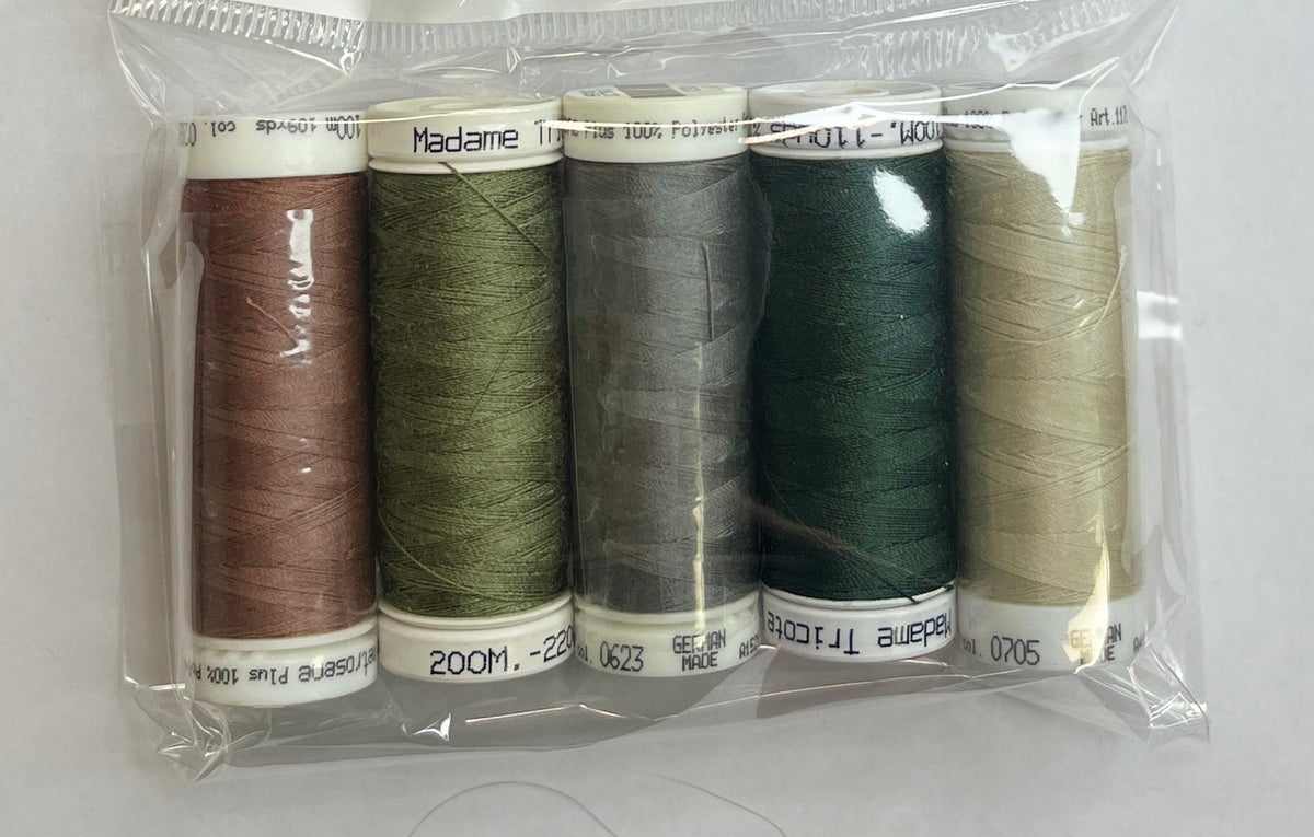 5 Pack Mettler Thread – 100 Metres Per Spool Polyester