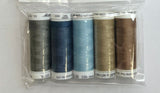 5 Pack Mettler Thread – 100 Metres Per Spool Polyester