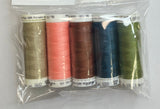 5 Pack Mettler Thread – 100 Metres Per Spool Polyester