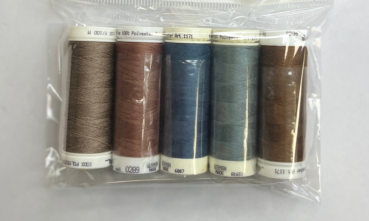 5 Pack Mettler Thread – 100 Metres Per Spool Polyester