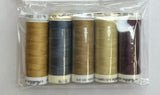 5 Pack Mettler Thread – 100 Metres Per Spool Polyester