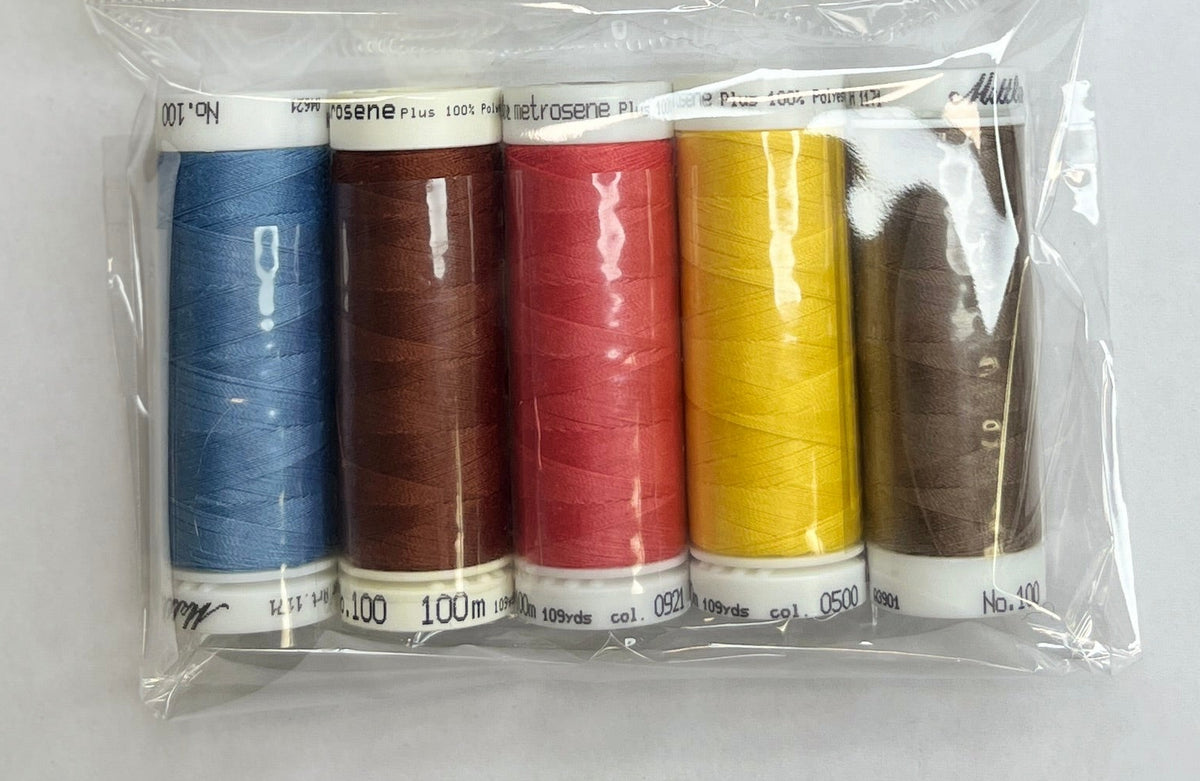 5 Pack Mettler Thread – 100 Metres Per Spool Polyester