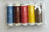 5 Pack Mettler Thread – 100 Metres Per Spool Polyester