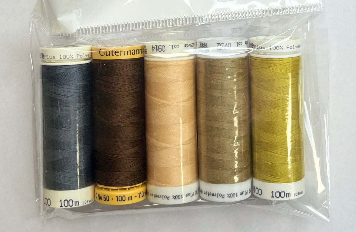 5 Pack Mettler Thread – 100 Metres Per Spool Polyester