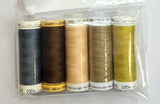 5 Pack Mettler Thread – 100 Metres Per Spool Polyester