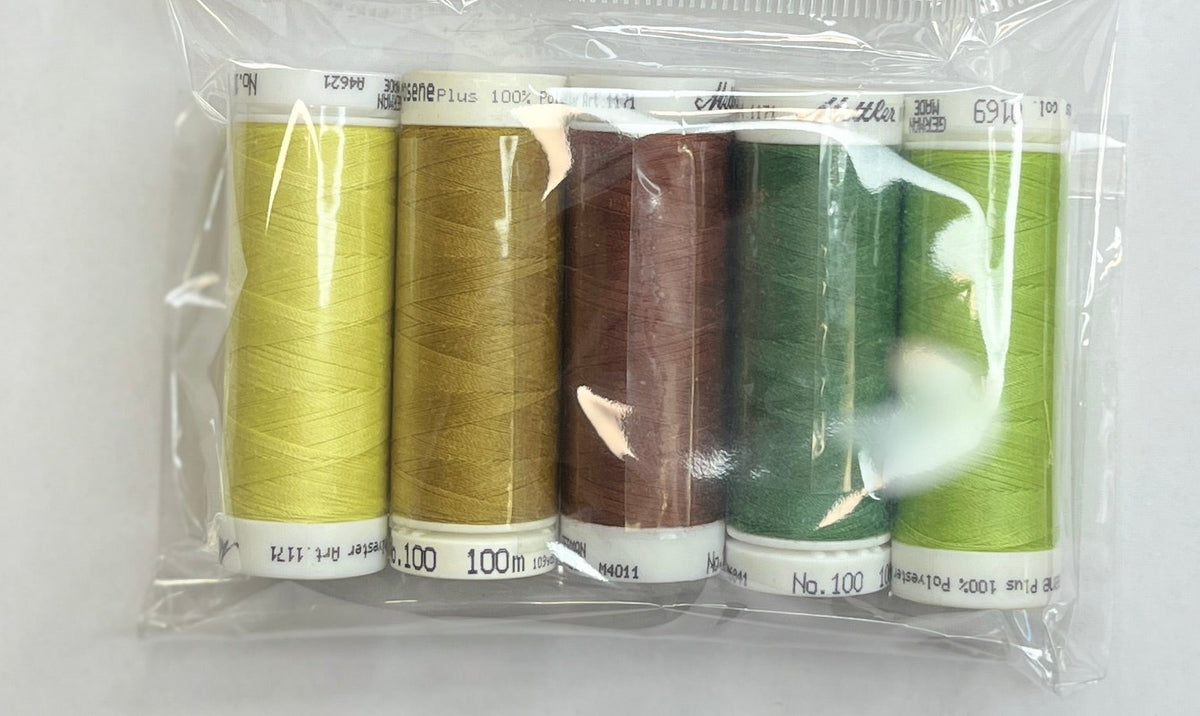 5 Pack Mettler Thread – 100 Metres Per Spool Polyester