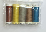 5 Pack Mettler Thread – 100 Metres Per Spool Polyester