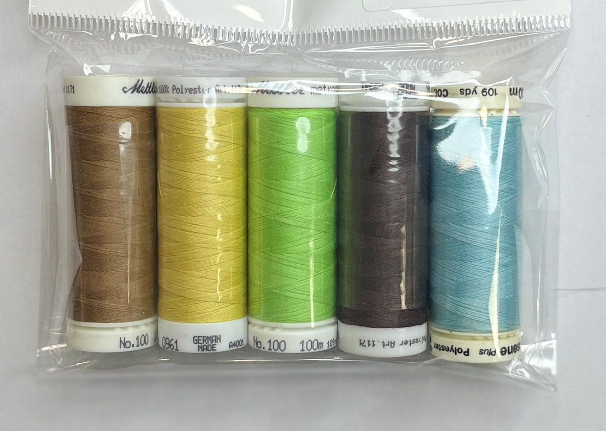 5 Pack Mettler Thread – 100 Metres Per Spool Polyester