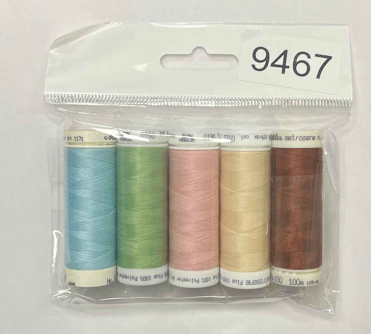 5 Pack Mettler Thread – 100 Metres Per Spool Polyester