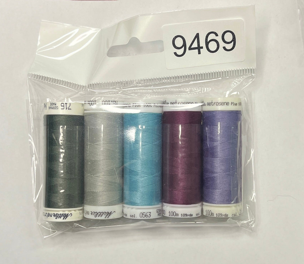 5 Pack Mettler Thread – 100 Metres Per Spool Polyester
