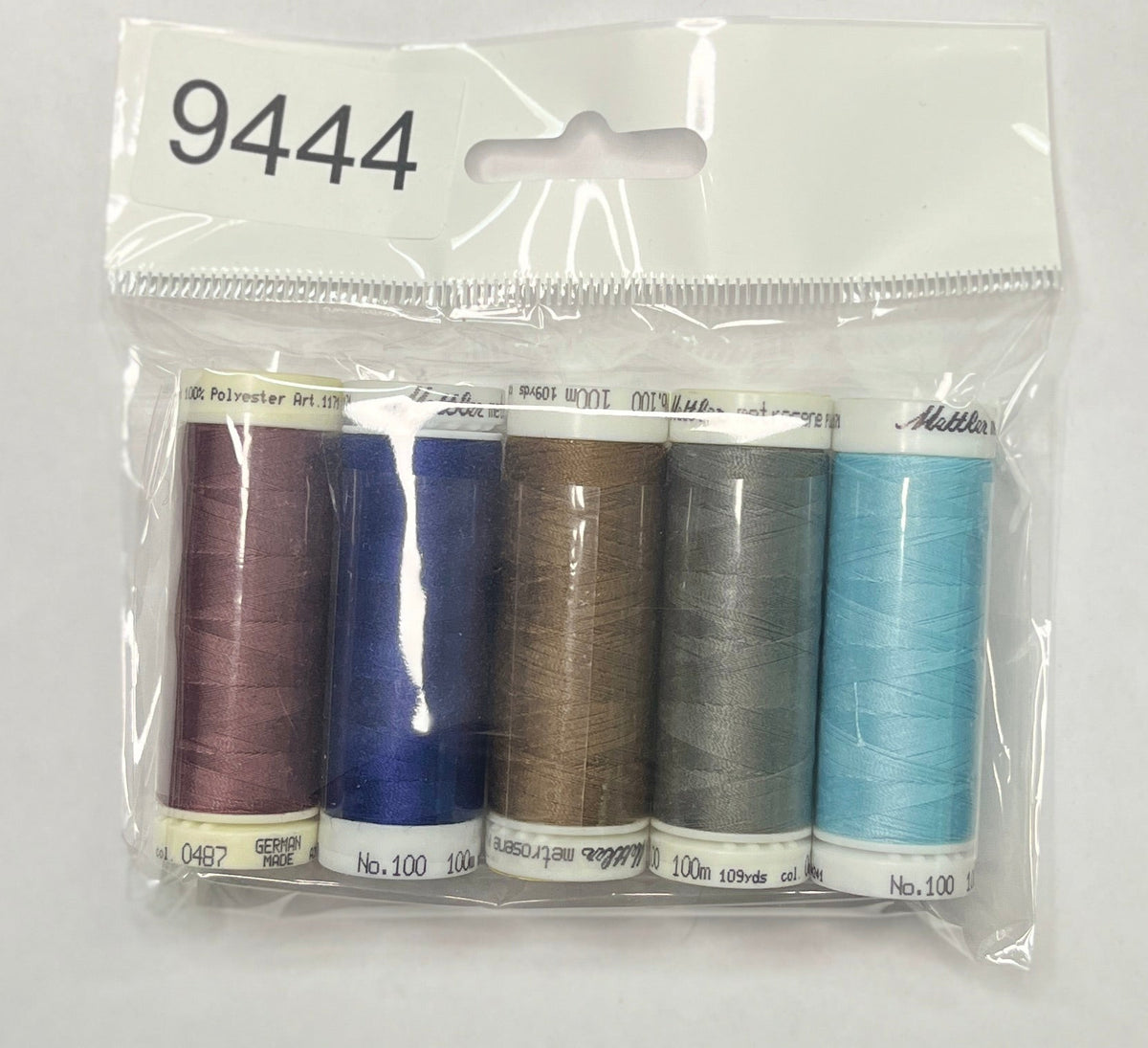 5 Pack Mettler Thread – 100 Metres Per Spool Polyester