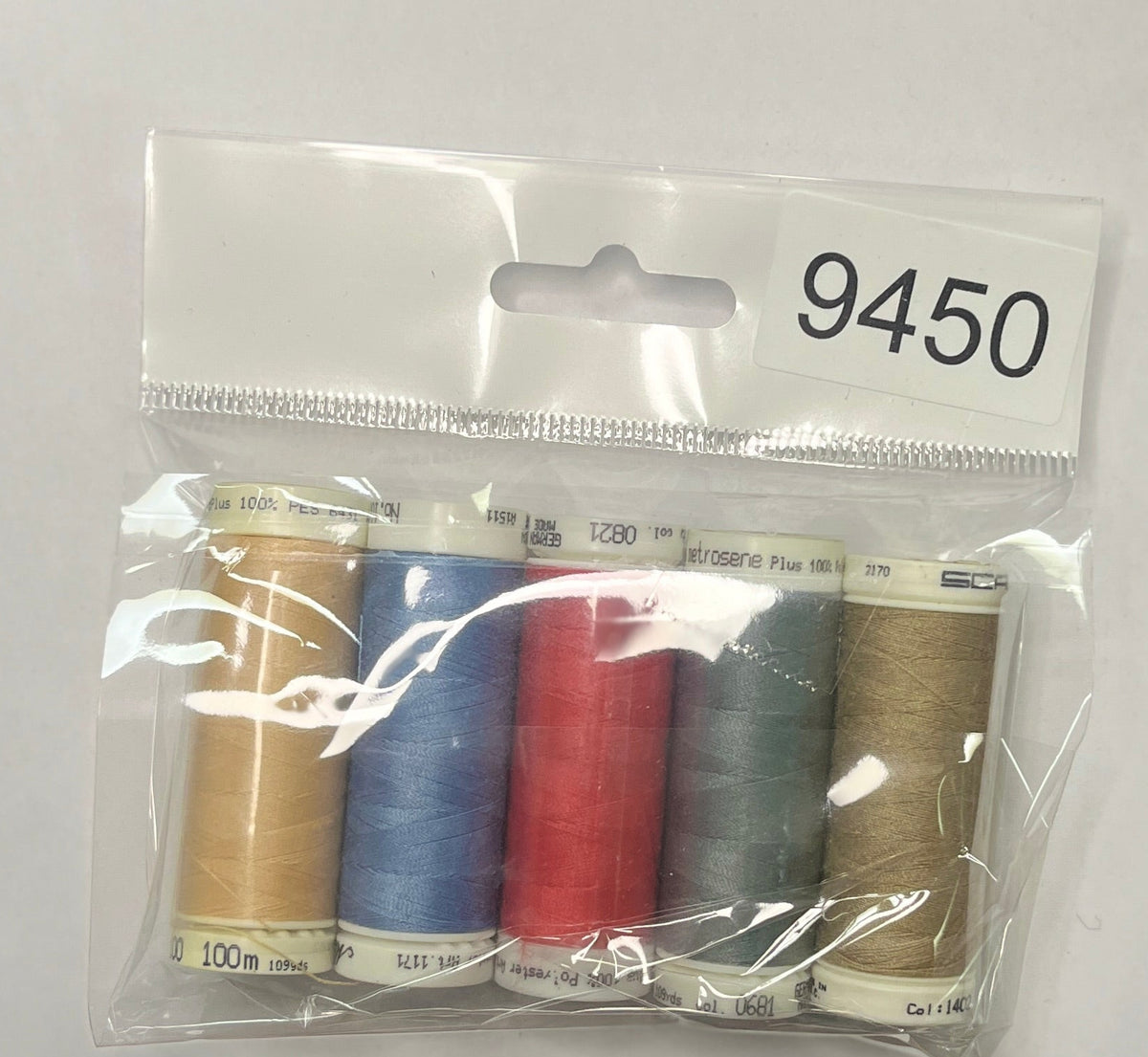 5 Pack Mettler Thread – 100 Metres Per Spool Polyester