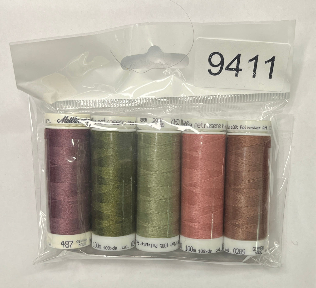 5 Pack Mettler Thread – 100 Metres Per Spool Polyester